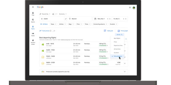 google-carbon-emission-flights