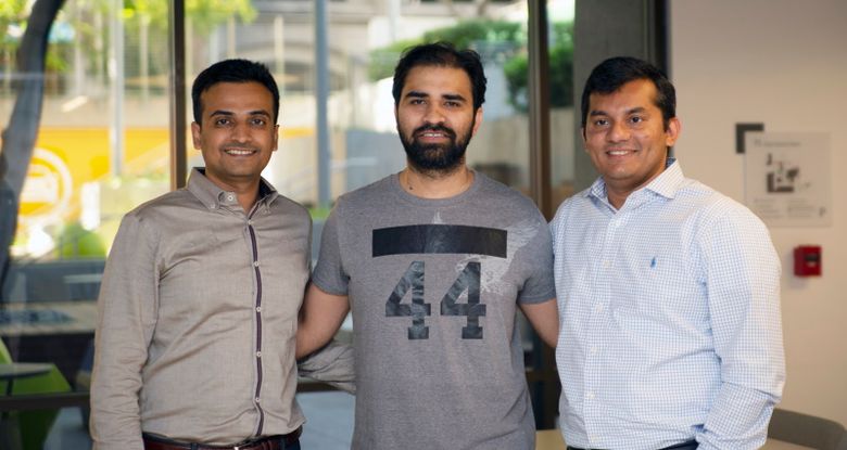 Founders Jigar Shah, Paresh Jain and Parin Shah