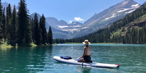 paddle board mountains